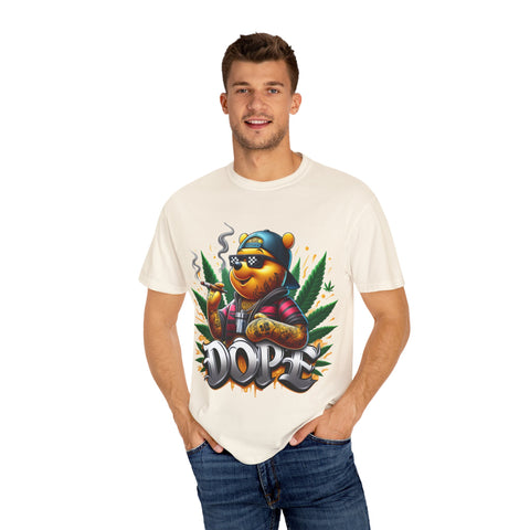 Cool Cannabis Bear Unisex T-Shirt - 'DOPE' Design