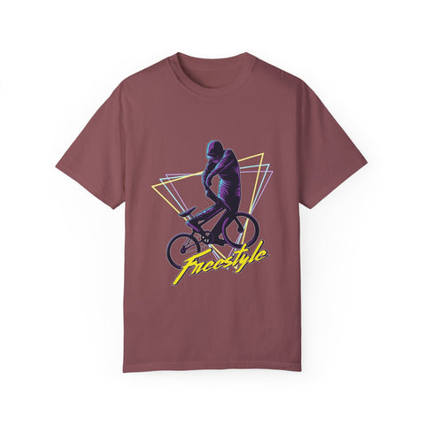Unisex Freestyle Cycling T-Shirt - Retro Bike Art Tee