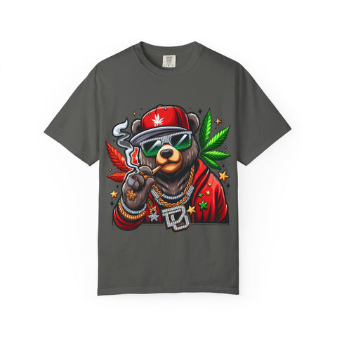Chill Vibe Bear Unisex T-Shirt - Trendy Streetwear for Cannabis Lovers