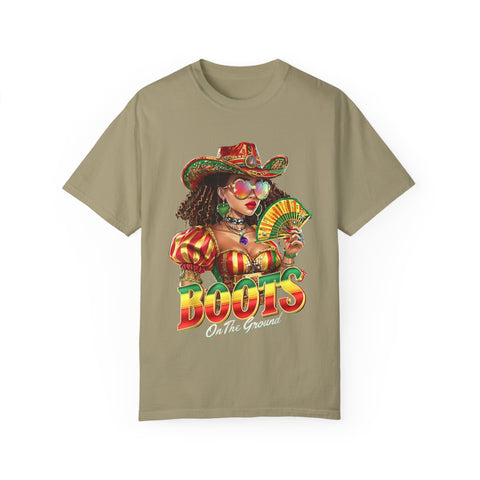 Colorful Boots Themed Unisex T-Shirt - Fun & Festive Design for Celebrations