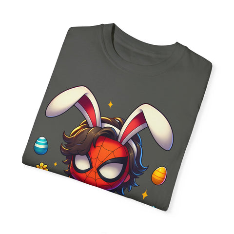Easter Spider-Man T-Shirt | Unisex Garment-Dyed Tee for Kids & Fans