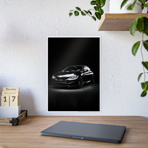 Luxury Car Gloss Poster - Modern Automotive Wall Art for Enthusiasts