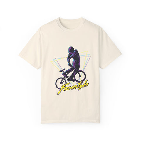 Unisex Freestyle Cycling T-Shirt - Retro Bike Art Tee