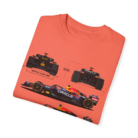 Red Bull Racing Unisex T-Shirt - 350 KM/H, UG Turbo, 15,000 RPM