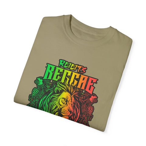 Unisex Garment-Dyed Reggae T-Shirt - Feel the Rhythm Graphic Tee for Music Lovers
