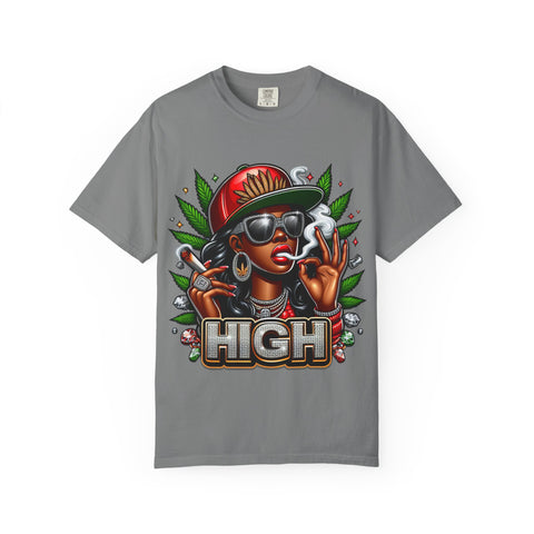 High Vibes Unisex Garment-Dyed T-shirt