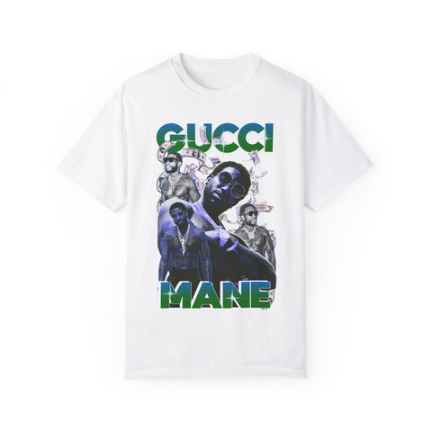 Unisex Garment-Dyed T-shirt - Gucci Mane Graphic Tee