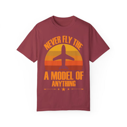 Vintage-Inspired Travel T-Shirt - "Never Fly the A Model of Anything"