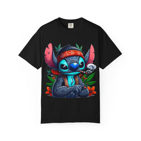 Vibrant Cartoon T-Shirt with Chill Vibe - Unisex Garment-Dyed Tee