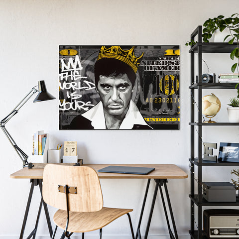 Glossy Wall Art Poster - 'The World is Yours'