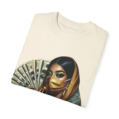 Stylish Woman with Money Graphic Unisex T-Shirt - Trendy Fashion Tee for Everyday Wear