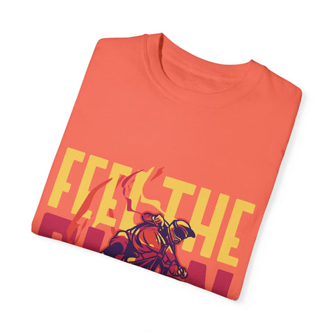Unisex Feel the Burn Cycling T-Shirt - Perfect for Riders and Fitness Lovers