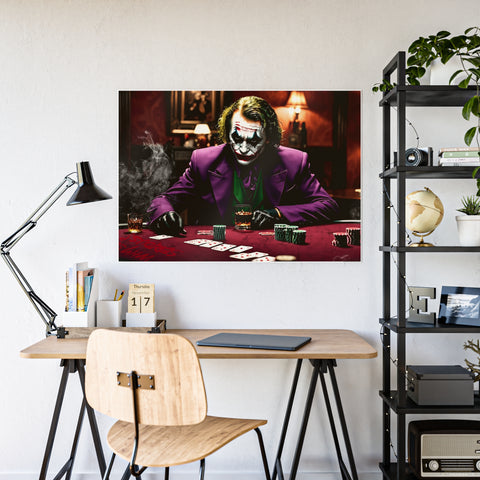 Gothic Joker Gloss Poster - Dark Wall Art for Movie Lovers