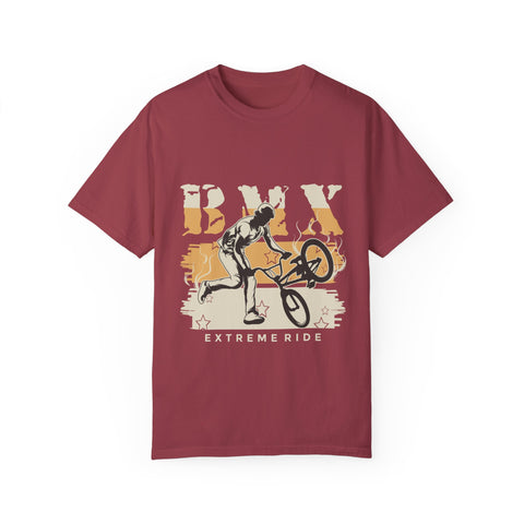 BMX Extreme Ride Unisex Garment-Dyed T-Shirt | Perfect for Cyclists & Sports Enthusiasts