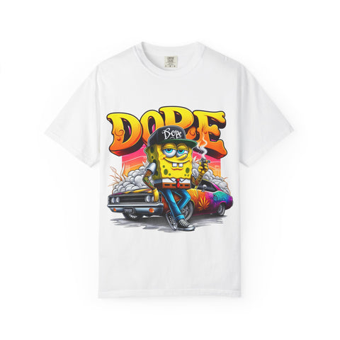 Dope SpongeBob Unisex Garment-Dyed T-Shirt - Fun Streetwear for Casual Vibes