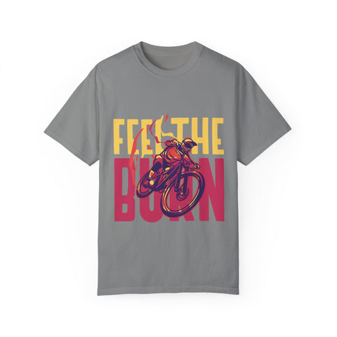 Unisex Feel the Burn Cycling T-Shirt - Perfect for Riders and Fitness Lovers