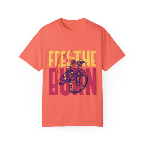 Unisex Feel the Burn Cycling T-Shirt - Perfect for Riders and Fitness Lovers