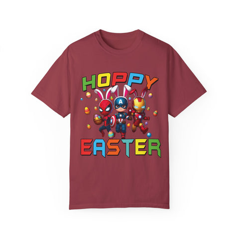 Hoppy Easter Unisex T-Shirt - Colorful Superhero Design