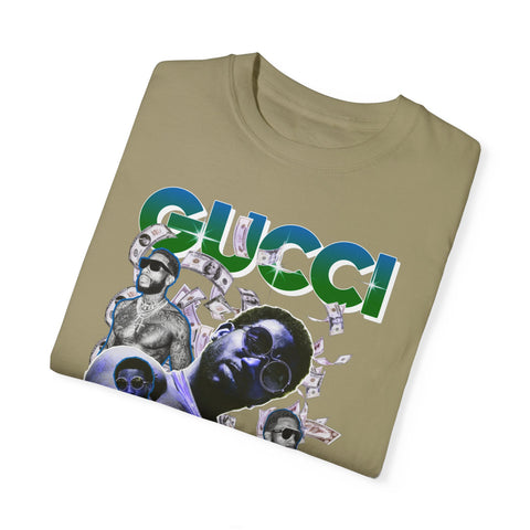 Unisex Garment-Dyed T-shirt - Gucci Mane Graphic Tee