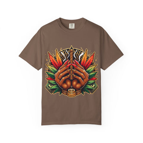 Bohemian Hand-Drawn T-Shirt for Nature Lovers