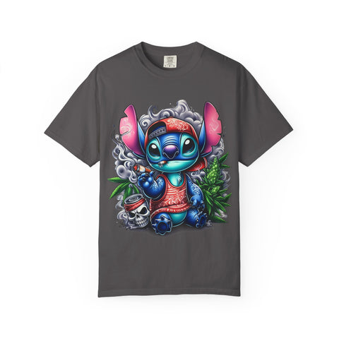 Colorful Stitch Graphic T-Shirt - Unisex Tie-Dye Style for Relaxed Vibes