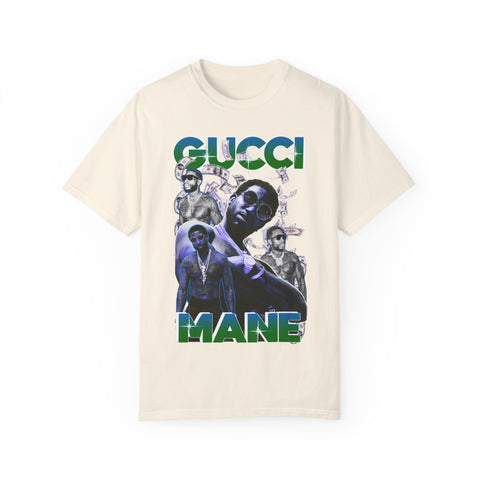 Unisex Garment-Dyed T-shirt - Gucci Mane Graphic Tee