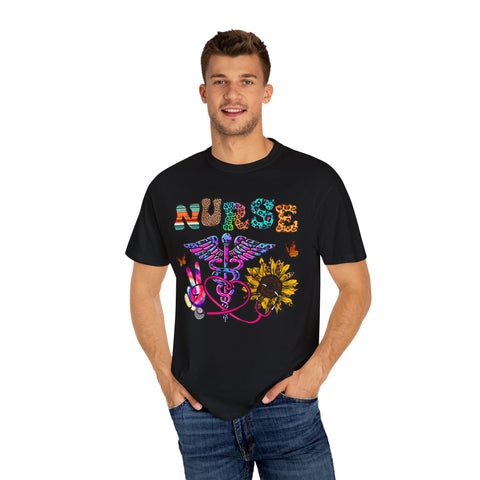Colorful Nurse Graphic T-Shirt – Perfect for Healthcare Heroes