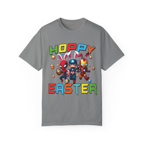 Hoppy Easter Unisex T-Shirt - Colorful Superhero Design