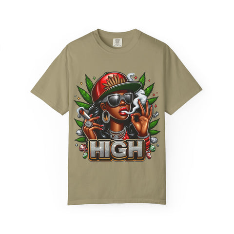 High Vibes Unisex Garment-Dyed T-shirt