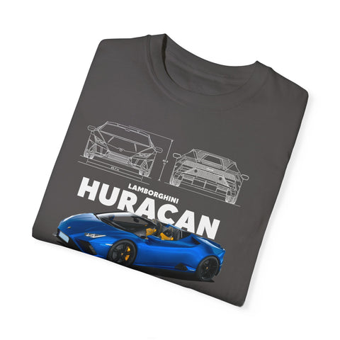Lamborghini Huracan Unisex Garment-Dyed T-Shirt | Perfect for Car Enthusiasts and Gift Giving