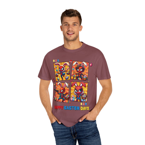 Kids' Easter Spider Bunny T-Shirt - Fun and Colorful Design