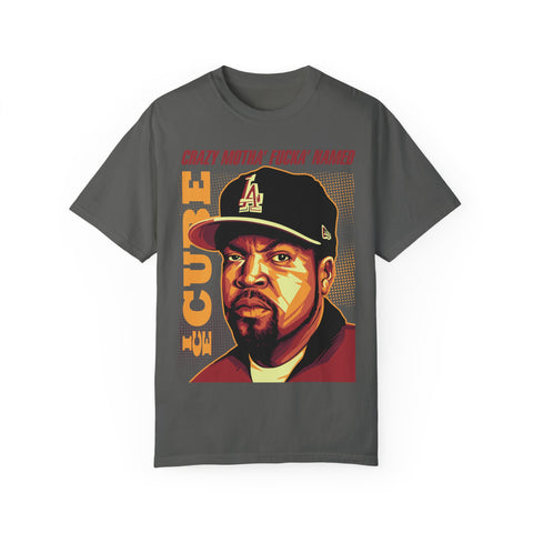 Unisex Garment-Dyed T-Shirt - 'Crazy Motha' Fucka' Named Ice Cube Graphic Tee