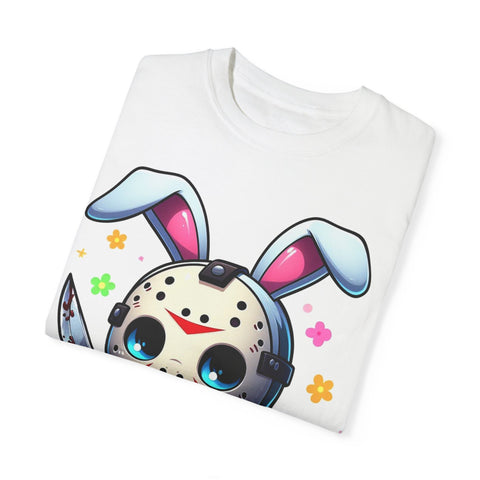 Cute Bunny Horror Unisex T-Shirt - Perfect for Easter Celebrations