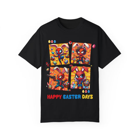 Kids' Easter Spider Bunny T-Shirt - Fun and Colorful Design