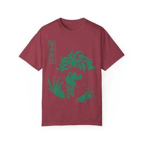 Anime-Inspired Unisex T-Shirt - Hand-Drawn Green Character Design