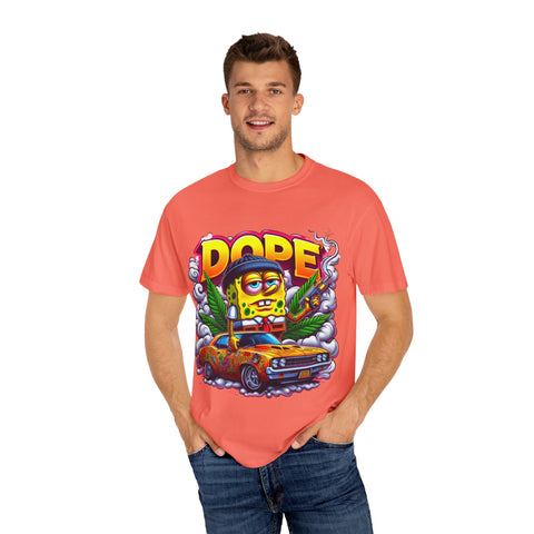 Retro Dope SpongeBob T-Shirt | Unisex Garment-Dyed Tee for Fun Vibes