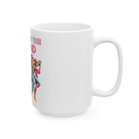 Retro Glam Ceramic Mug - Perfect for Coffee Lovers and Gift Givers!