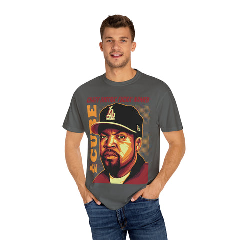 Unisex Garment-Dyed T-Shirt - 'Crazy Motha' Fucka' Named Ice Cube Graphic Tee