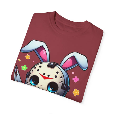 Cute Bunny Horror Unisex T-Shirt - Perfect for Easter Celebrations