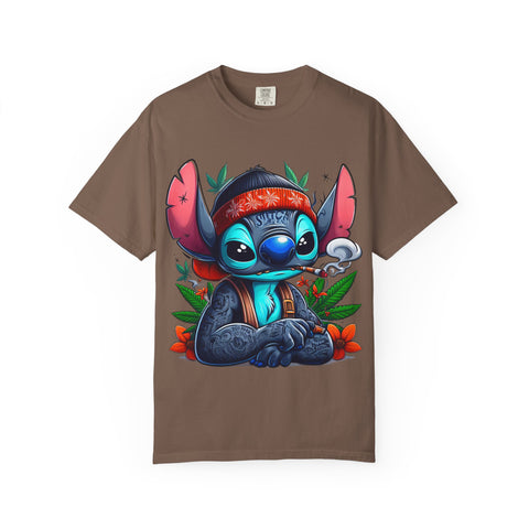 Vibrant Cartoon T-Shirt with Chill Vibe - Unisex Garment-Dyed Tee
