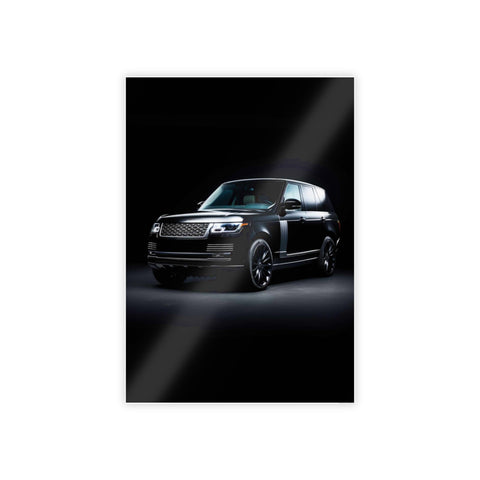 Sleek Black SUV Gloss Poster | Modern Home Decor | Perfect for Car Enthusiasts