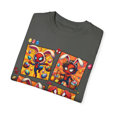 Kids' Easter Spider Bunny T-Shirt - Fun and Colorful Design