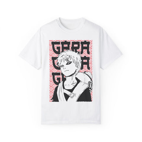 Anime-Inspired Garment-Dyed T-Shirt for Fans