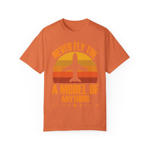 Vintage-Inspired Travel T-Shirt - "Never Fly the A Model of Anything"