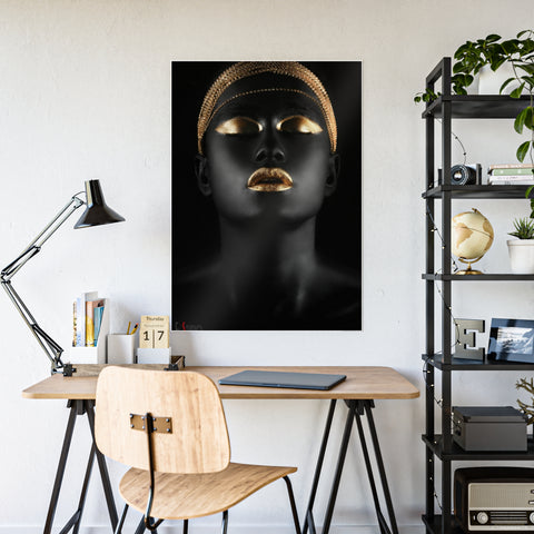Elegant Gloss Poster - Black and Gold Art Print for Home Decor