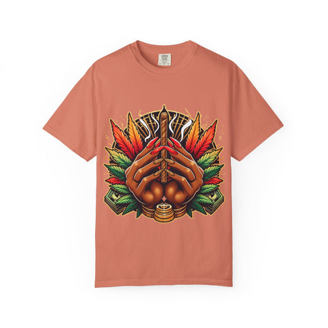 Bohemian Hand-Drawn T-Shirt for Nature Lovers