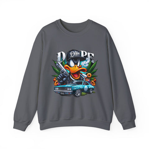 Cool Duck Graphic Crewneck Sweatshirt - Unisex Heavy Blend™ - DOPE Design