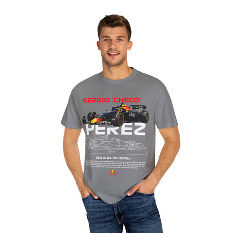 Sergio 'Checo' Perez Unisex Garment-Dyed T-Shirt - Red Bull Racing Fan Tee