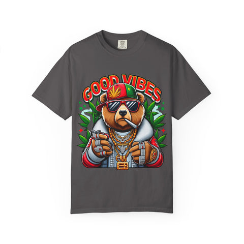 Good Vibes Unisex T-Shirt - Cool Bear Design