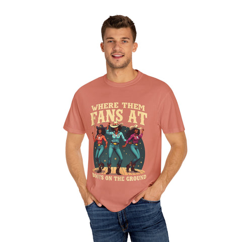 Where Them Fans At Graphic T-Shirt - Unisex Vintage Style Tee